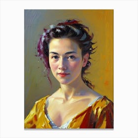 Portrait Of A Young Woman 24 Canvas Print