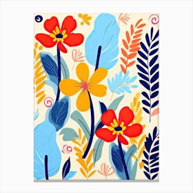 Flowers 18, Matisse style, Floral Canvas Print