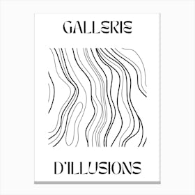 Abstract Lines Art Poster 8 Canvas Print