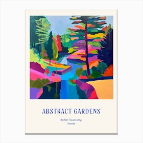 Colourful Gardens Muttart Conservatory Canada 1 Blue Poster Canvas Print