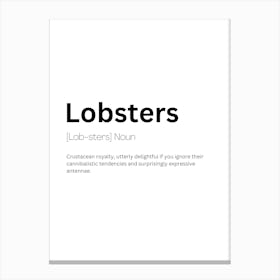 Lobsters Definition Meaning Stampe su tela