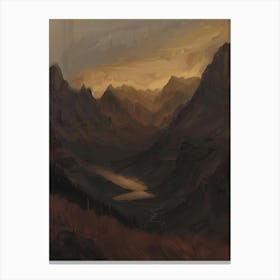 Sunset In The Mountains 64 Canvas Print