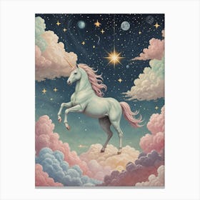 Magic Unicorn In The Sky no1 Canvas Print