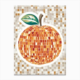 Mosaic Orange 4 Canvas Print