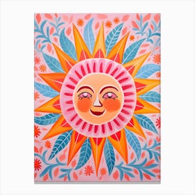 Sun Face Canvas Print