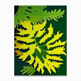Tansy Leaf Vibrant Inspired 2 Canvas Print