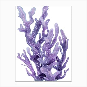 Purple Coral Canvas Print