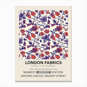 Poster Tulip Tide London Fabrics Floral Pattern 4 Canvas Print