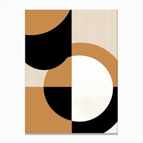 Remscheid Rhythm, Geometric Bauhaus Canvas Print