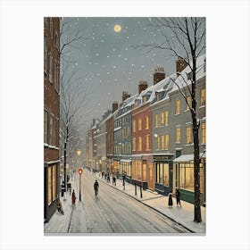 London Snow Canvas Print