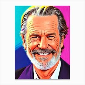 Jeff Bridges Pop Movies Art Movies Canvas Print