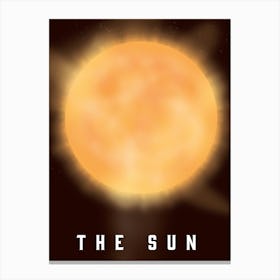 The Sun space art 1 Canvas Print