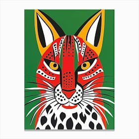 Lynx Illustration Canvas Print