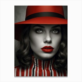 Red Hat 4 Canvas Print