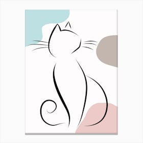Elegant Cat 2 Canvas Print