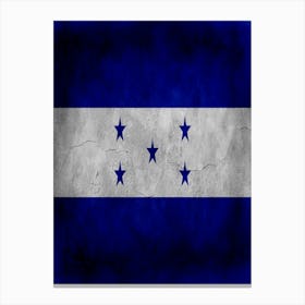 Honduras Flag Texture Canvas Print