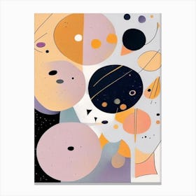 Astronomy Musted Pastels Space Canvas Print