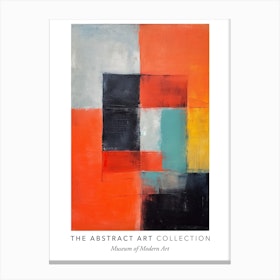 Colourful Abstract 1 Exhibition Poster Canvas Print