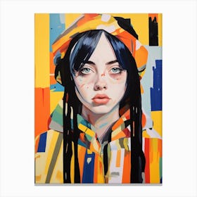 Billie Eilish Matisse Portrait 4 Canvas Print