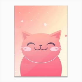 Pink Cat Canvas Print