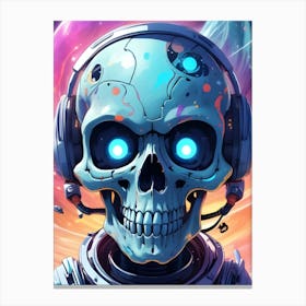 Space Skull Canvas Print