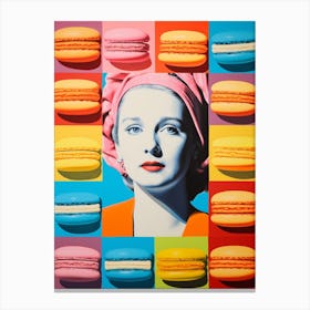 Macaron Photographic Collage Canvas Print