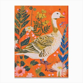 Spring Birds Goose 2 Canvas Print