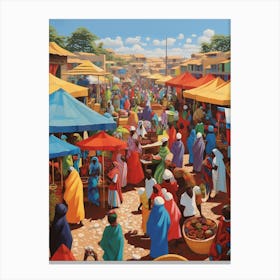 African Marketplace Matisse Inspired 2 Canvas Print