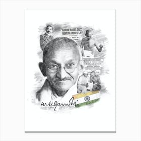 Mahatma Gandhi Canvas Print