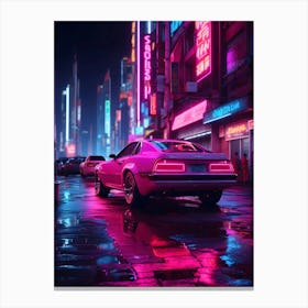 Neon City Canvas Print