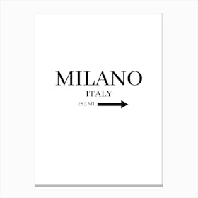 Milano Italy Canvas Print