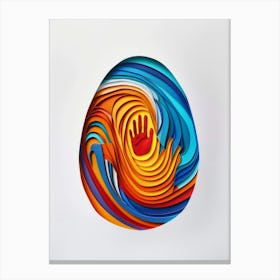 Abstract Egg Canvas Print