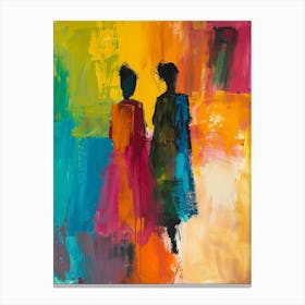 Two Women Walking 4 Canvas Print