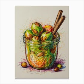 Nut In A Jar Canvas Print