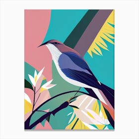 Mockingbird Pop Matisse 2 Bird Canvas Print