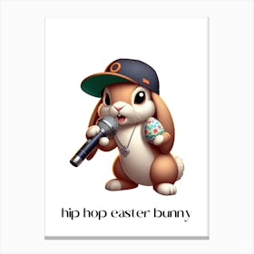 Easter bunny hip hop.kids rooms.nursery rooms.gifts for kids.1 Canvas Print