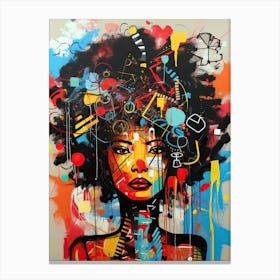 Afro woman 2 Canvas Print