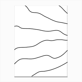 Wavy Lines 13 Canvas Print