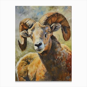 Ram Pastel Watercolour 1 Lienzo