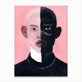 Portrait Of A Black Man 4 Canvas Print