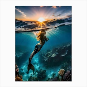 Mermaid -Reimagined 40 Canvas Print