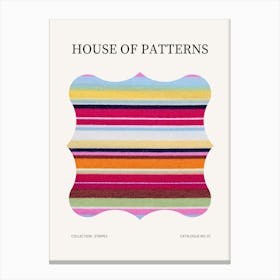 Stripes Pattern Poster 7 Canvas Print