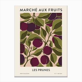 Fruit Market - Plums Canvas Print