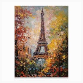 Eiffel Tower Paris France Pissarro Style 6 Canvas Print