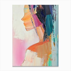 Woman In Profile Canvas Print