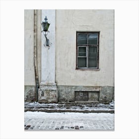 Winter Details Tallinn Canvas Print