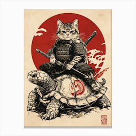 Samurai Cat 1 Canvas Print