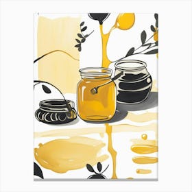 Honey Jars 1 Canvas Print