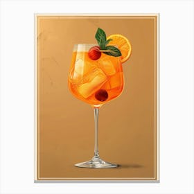 Aperol Spritz Orange 64 Canvas Print