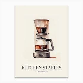 Kitchen Staples Coffee Maker 3 Canvas Print